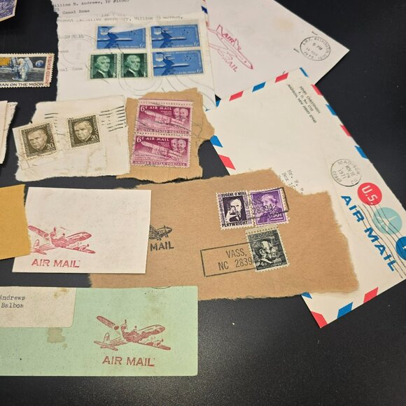 Vintage Air Mail Envelopes & Stamps United States Military and Air Mail LI3040 - Picture 2 of 10